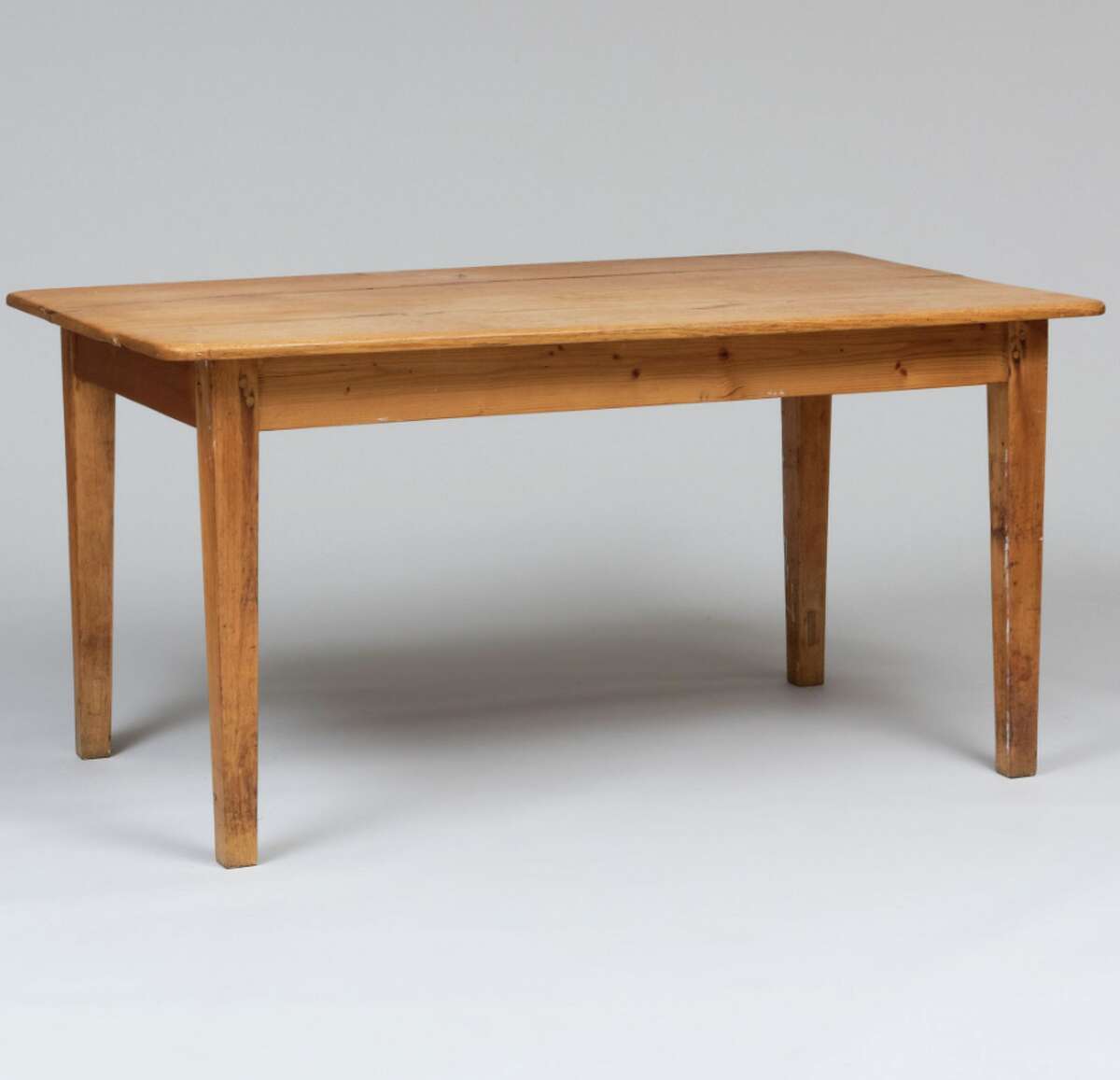 The American oak table Didion used as a desk in her office.