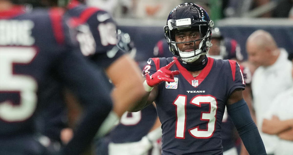 Wide receiver (13) Brandin Cooks of the Houston Texans against the