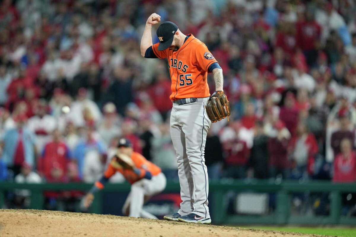 Photos of Astros no-hit 5-0 victory over Phillies
