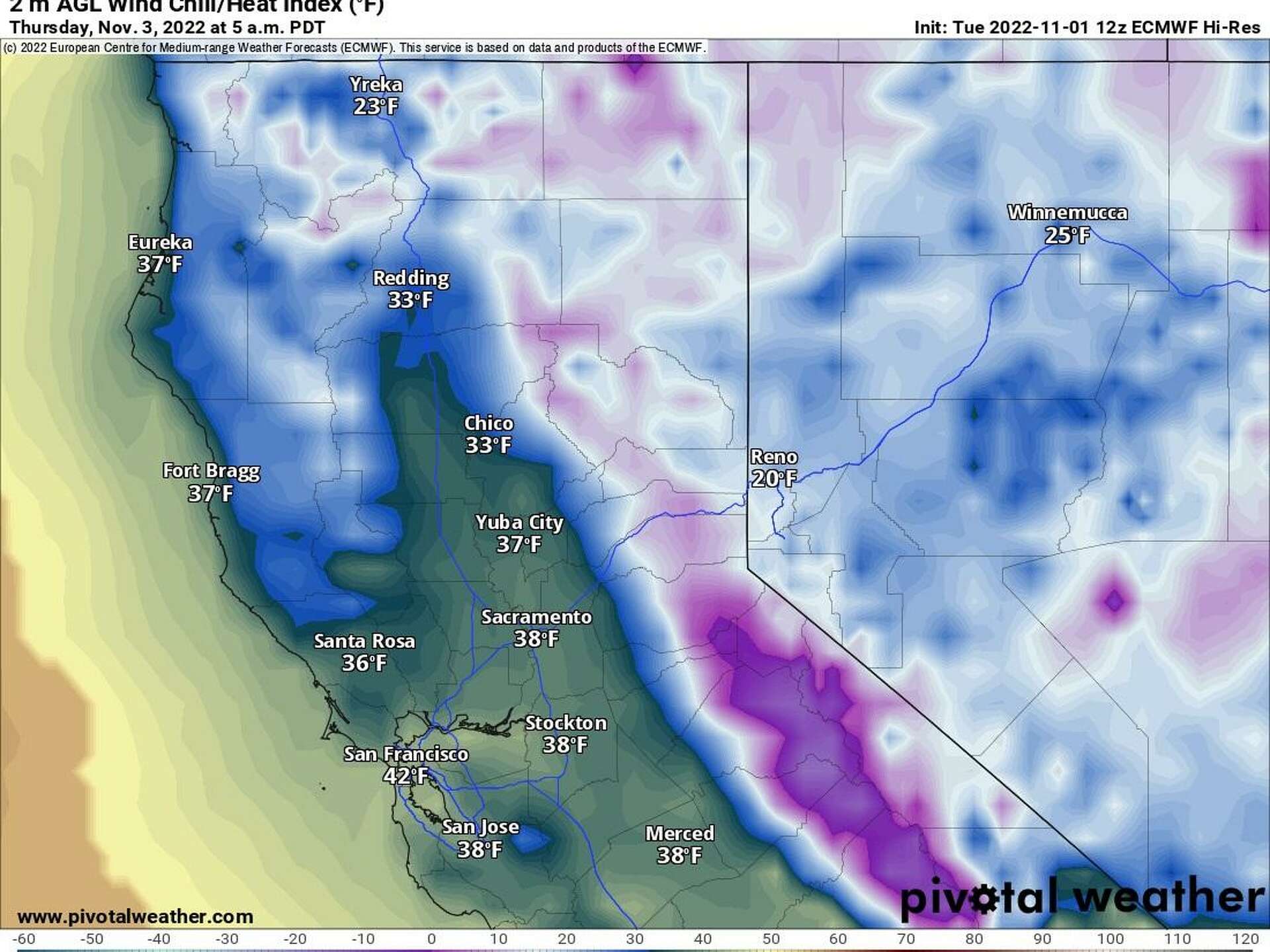 Frigid temps and frost this morning, but brief warming trend up next
