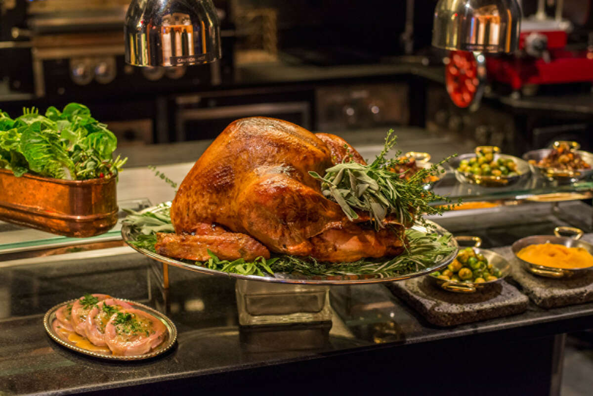 Toro Toro in the Four Seasons Hotel Houston will serve a Thanksgiving buffet 10 a.m. to 3 p.m. with a globally inspired menu including roast turkey, cornbread stuffing, prime rib, seafood tower, omelet station, sushi bar, carving station, Texas cheeses, and desserts.