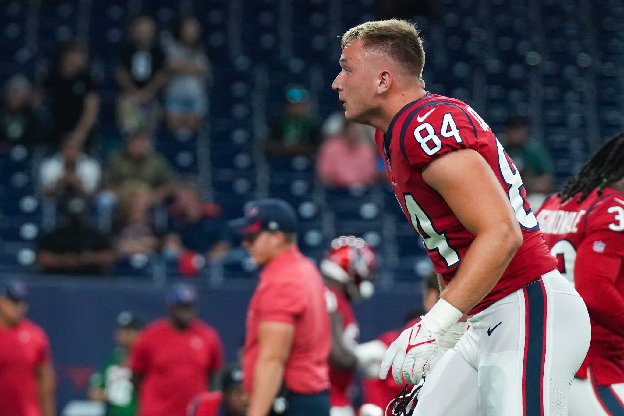 Houston Texans TE Teagan Quitoriano could see more action