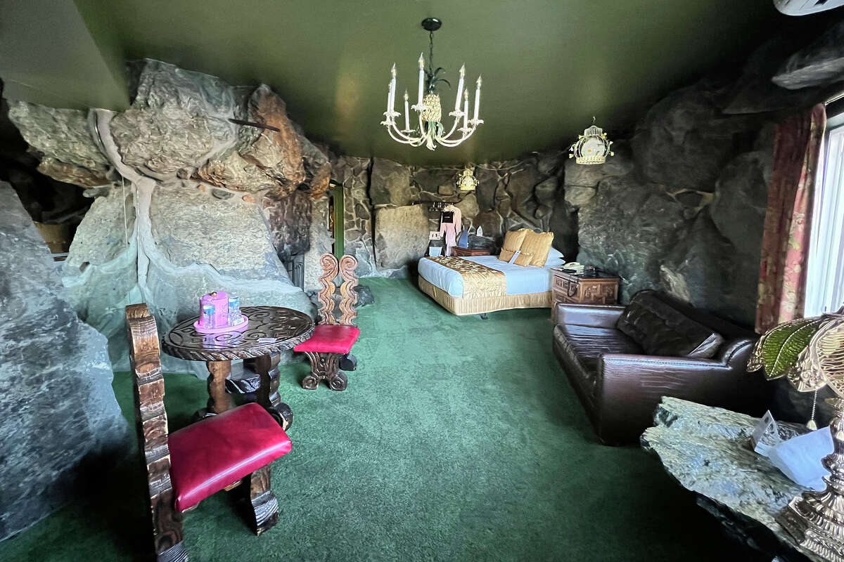 The Kona Rock room at the Madonna Inn is one of 110 themed rooms in the hotel.