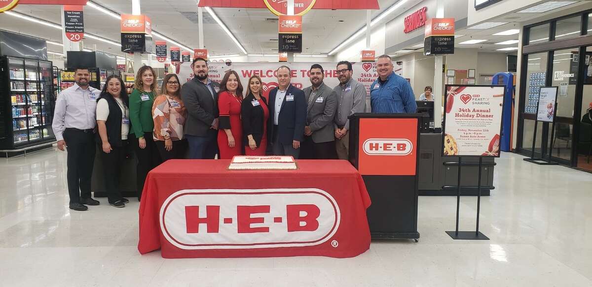 The 2022 Feast of Sharing to be held at Sames Auto Arena on Veterans Day was announced at the North Creek H-E-B location on Friday, Nov. 4, 2022.