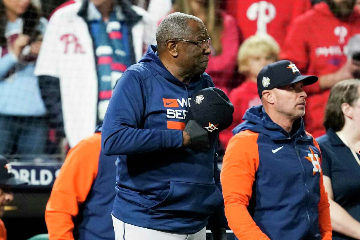 Dusty Baker and the Astros look to close out the Phillies in Game 6 of the World Series in Houston at 5 p.m. Saturday (Channel 2, Channel 40/104.5, 680).