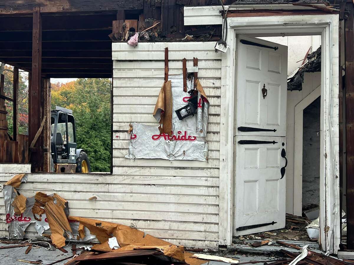 The Thomas Hyatt House, built in 1677 and considered the oldest in Norwalk, was mostly destroyed Oct. 29 by demolition that was done without a permit, city officials said.