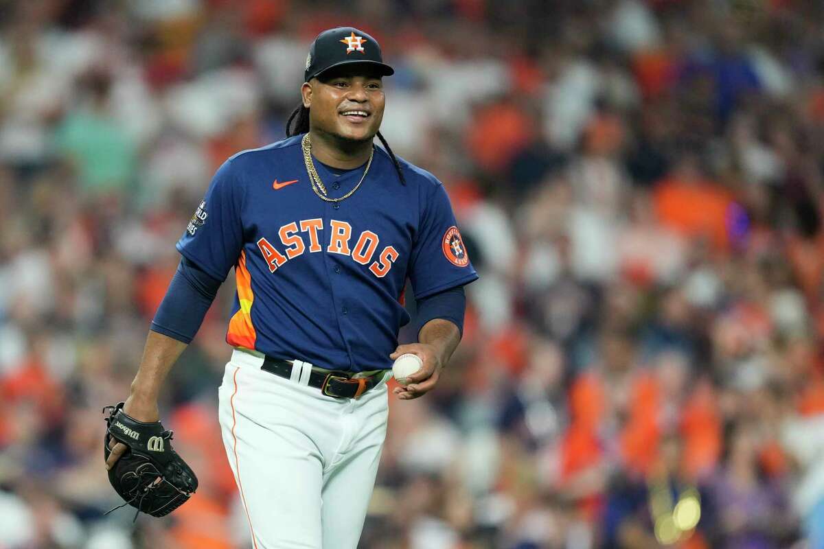 Astros wearing Framber Valdez shirts before World Series Game 6