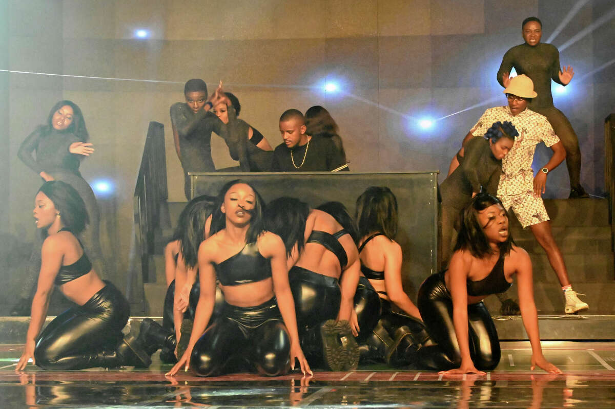  Kabza De Small (center) during a performance at the Gauteng Sports Awards at Gallagher Convention Centre on November 13, 2021 in Midrand, South Africa. 