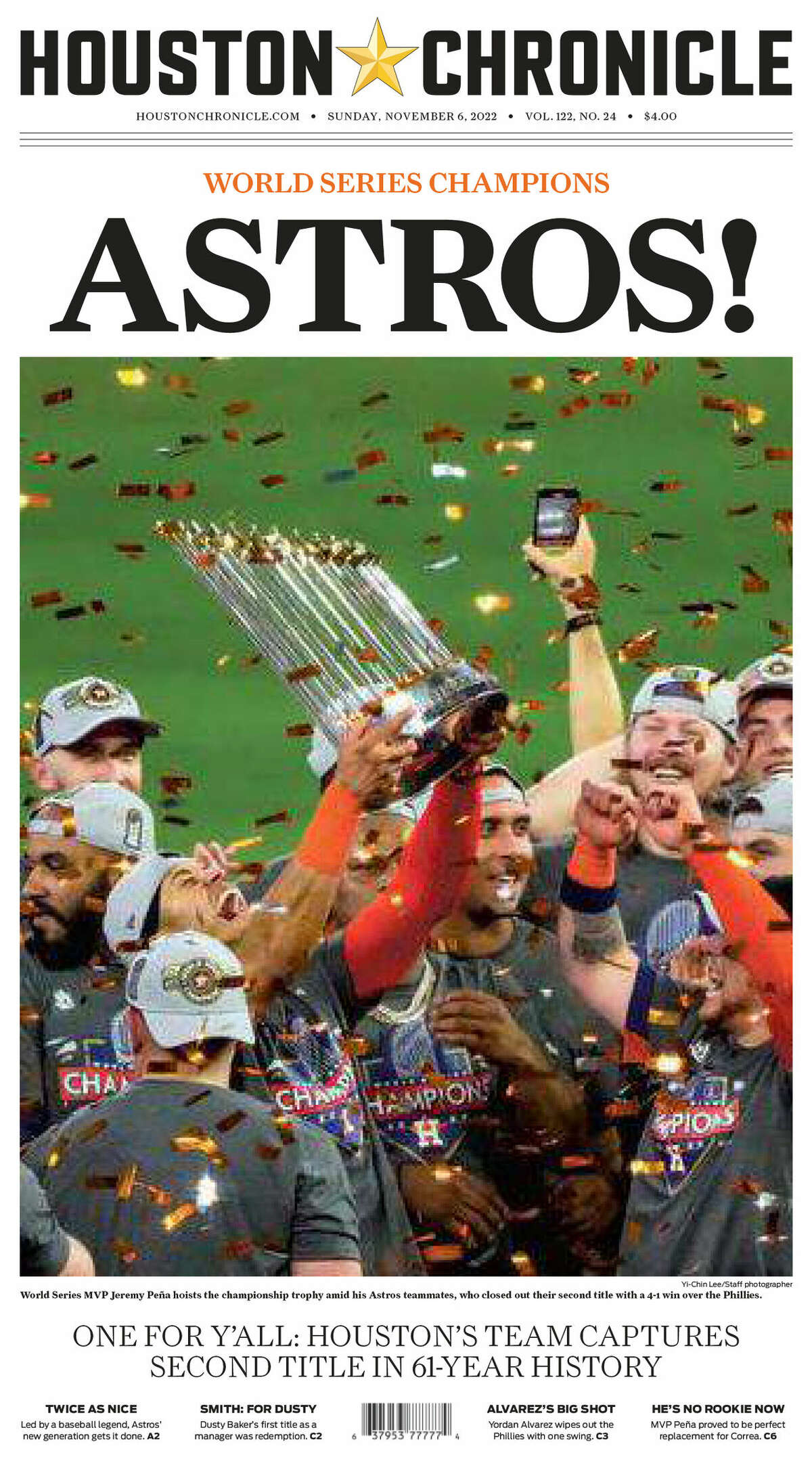 Houston Astros win 2022 World Series!