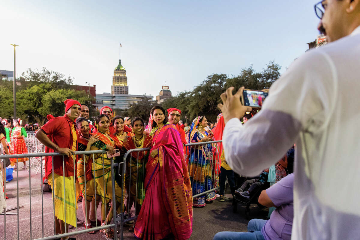 DiwaliSA 2022 lit up Hemisfair Park with over 2,000 floating diyas as the annual celebration offered live entertainment, cuisine's of India, and a variety of vendors selling handicrafts for all.