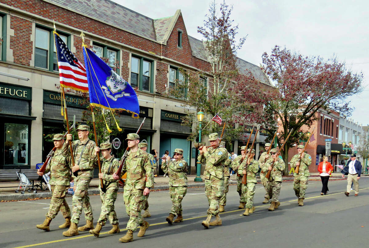 Branford town officials, residents honor veterans with parade