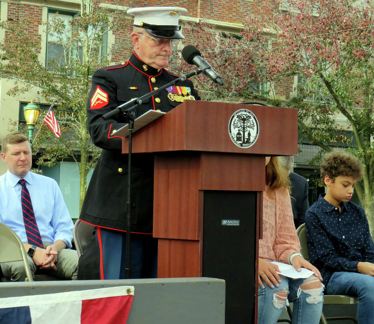 Branford town officials, residents honor veterans with parade