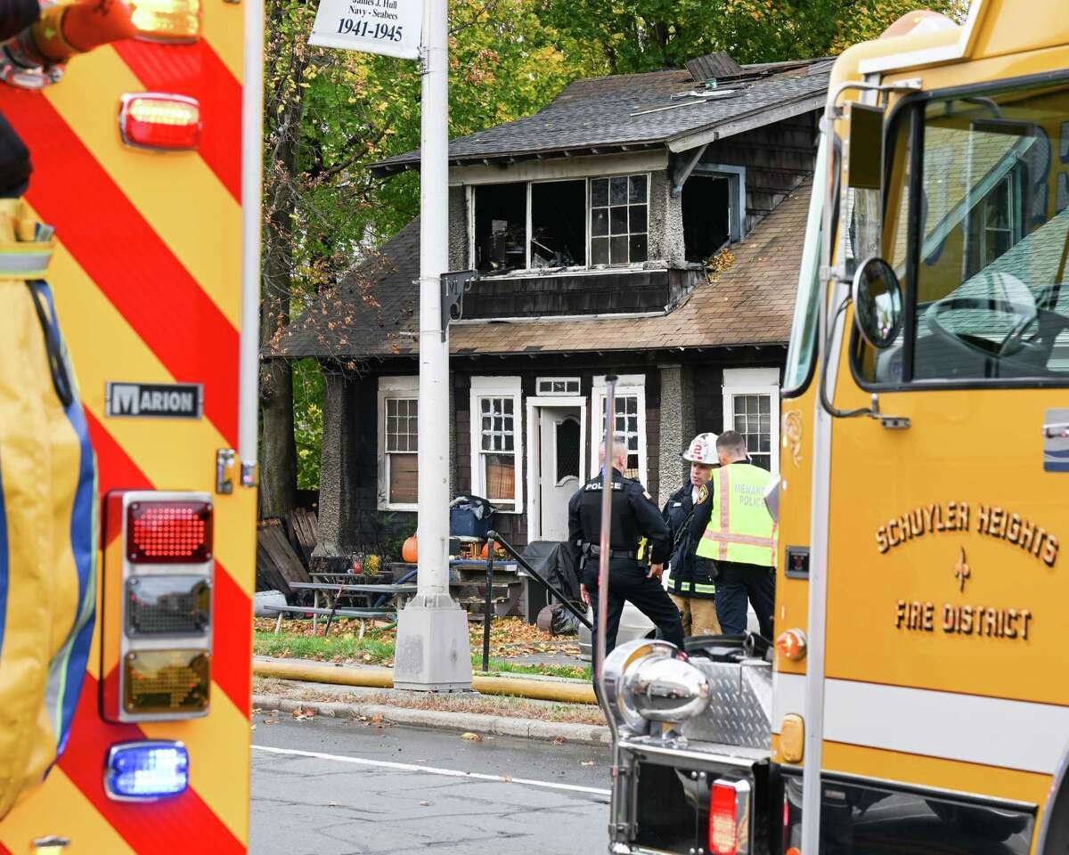 Firefighters Rescue Dogs From Blaze In Menands