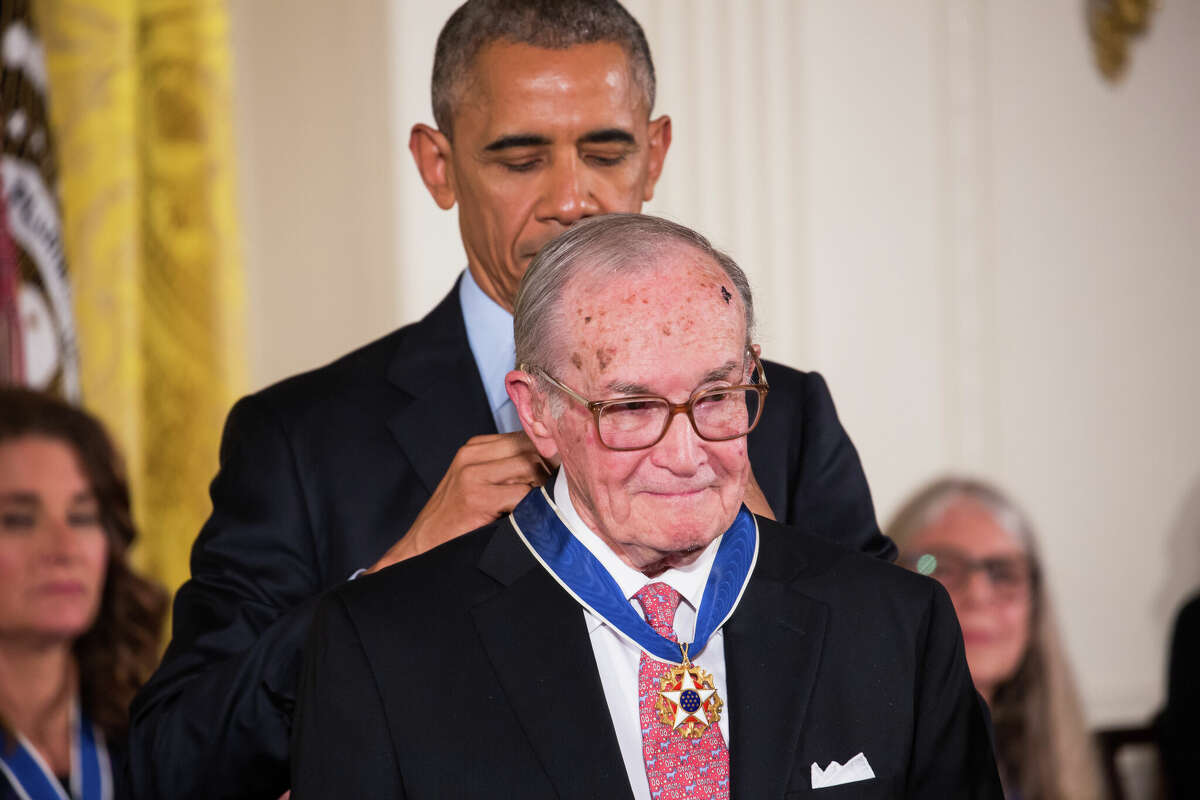 Former Federal Communications Commission Chairman Newton Minow is featured on the latest episode of "The Lincoln Laureates" podcast. He was awarded the Presidential Medal of Freedom by President Barack Obama in 2016.