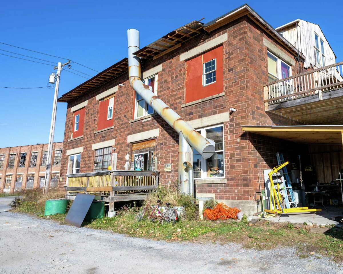 Jasen VonGuinness, of Unihog, a powerhouse in Hoosick Falls renovation