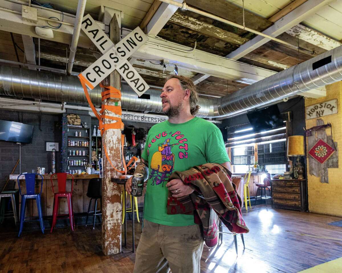 Jasen VonGuinness, of Unihog, a powerhouse in Hoosick Falls renovation