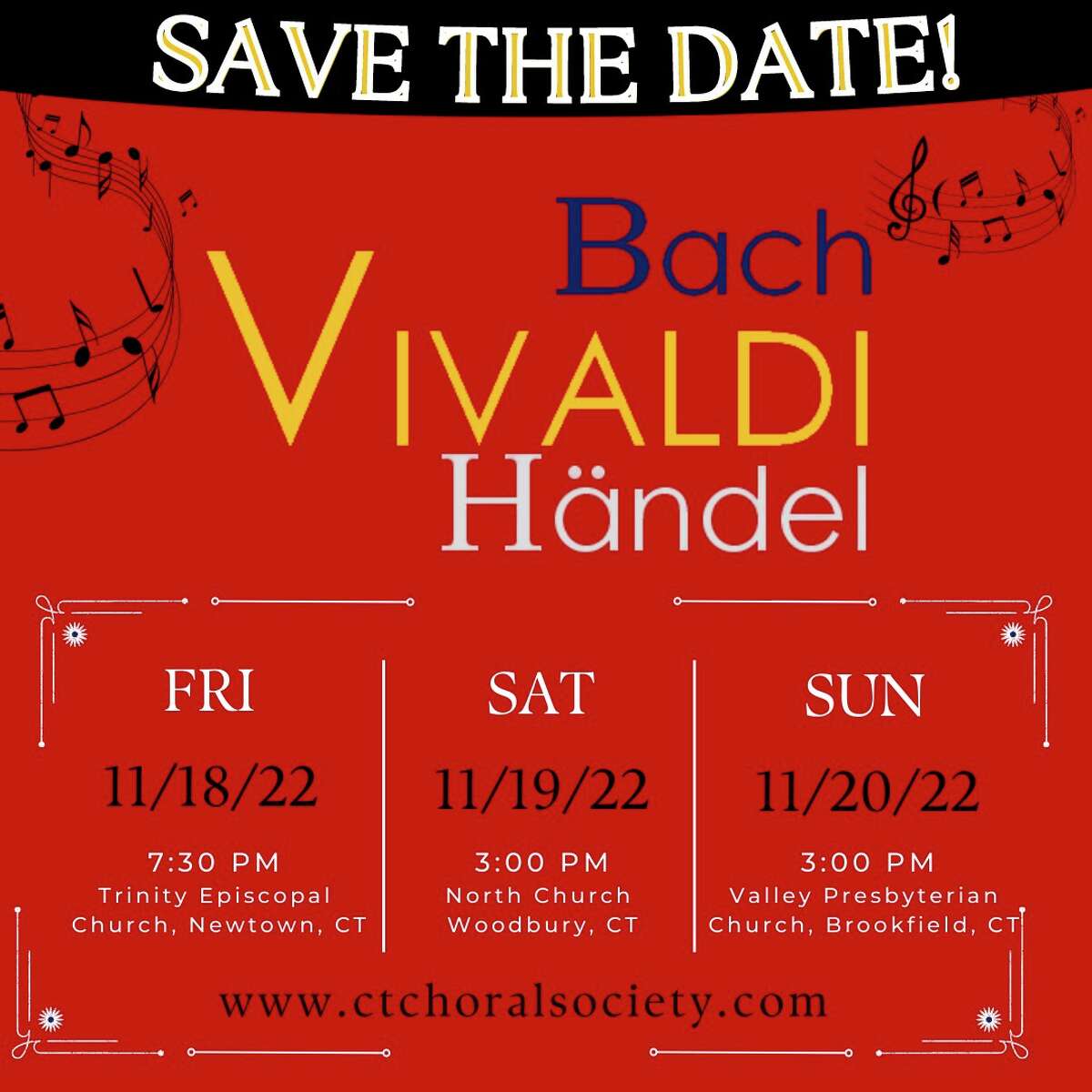 Choral society to hold A Celebration of Bach, Vivaldi, and Handel