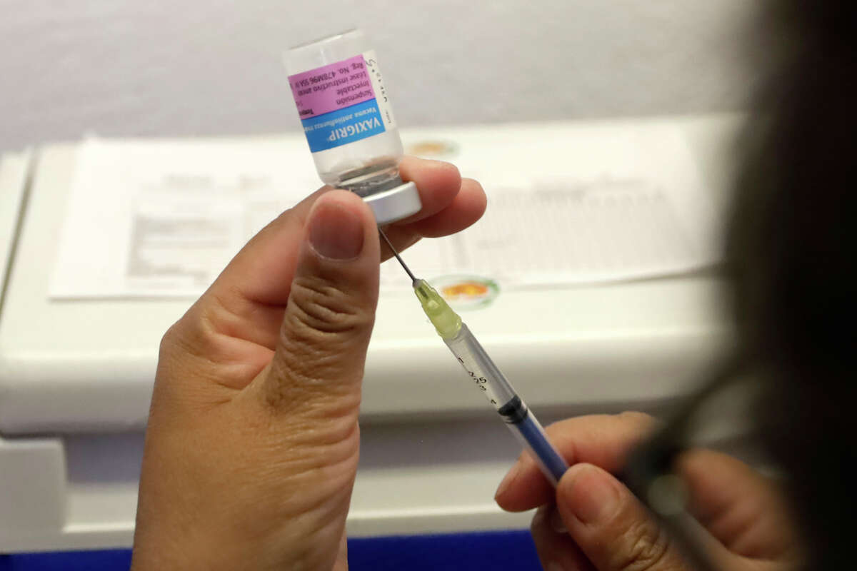 About 7.9% of Californians tested positive for the flu on Oct. 23, compared with 0.3% at the same time last year, according to state data.