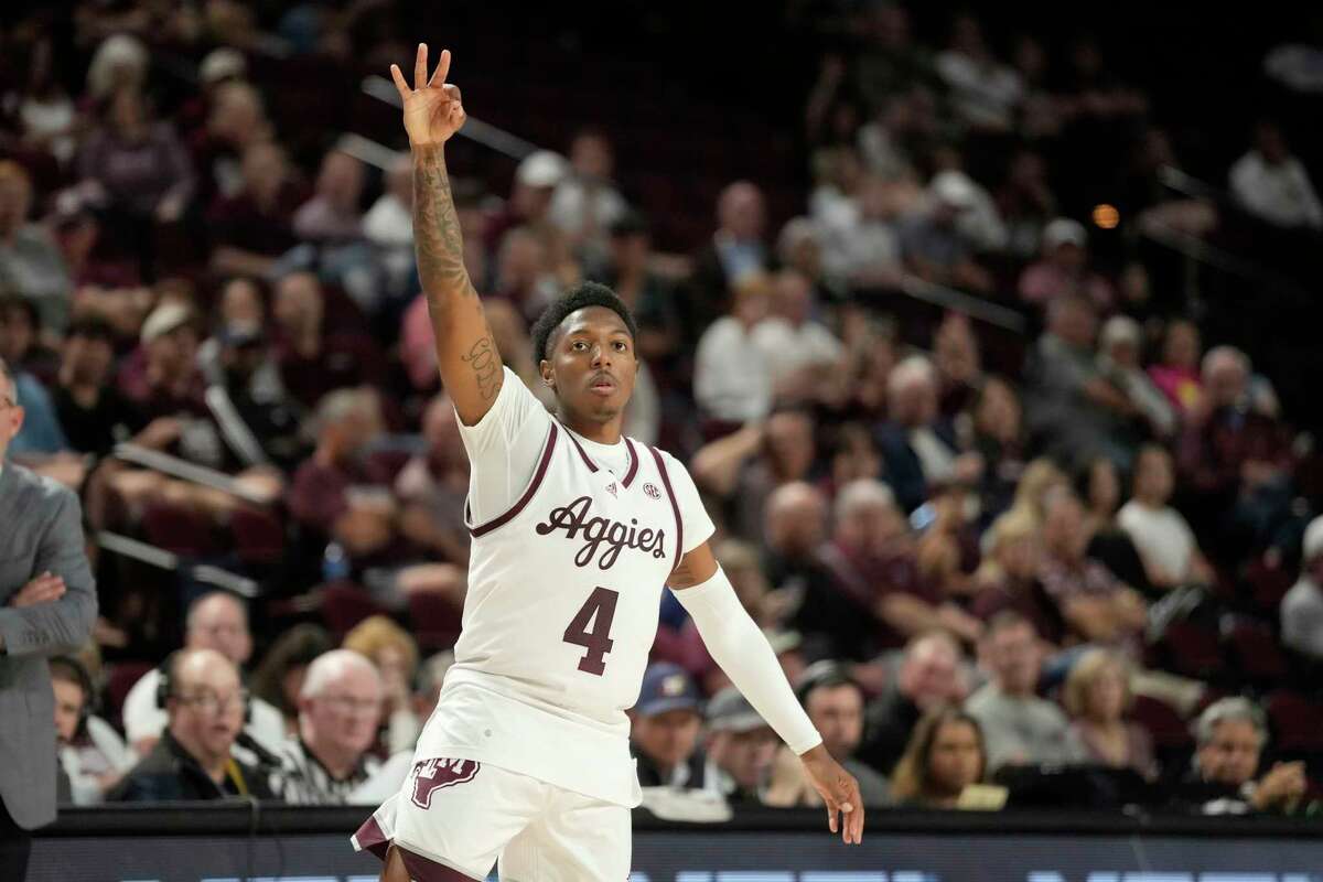 Texas A&M guard Wade Taylor, pictured earlier this season, had a game-high 22 points as the Aggies defeated Auburn on Tuesday night in College Station.
