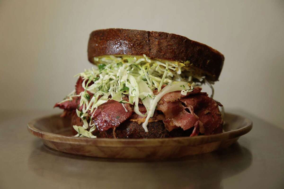 The O.G. sandwich at Delirama includes pastrami, coleslaw, Gruyere, Thousand Island dressing and mustard. The Berkeley restaurant is among an exciting new class of modern delis in the Bay Area.