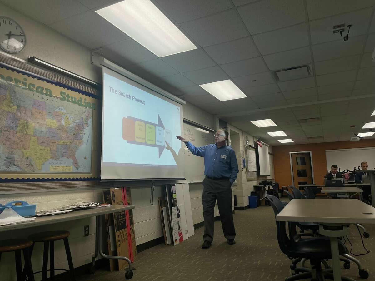 A special meeting was called for Monday, Nov. 7 to hear a presentation by Dave Moore, Consultant with the Michigan Association of School Boards, who provided additional insight on the overall search process for an administrative leader. 