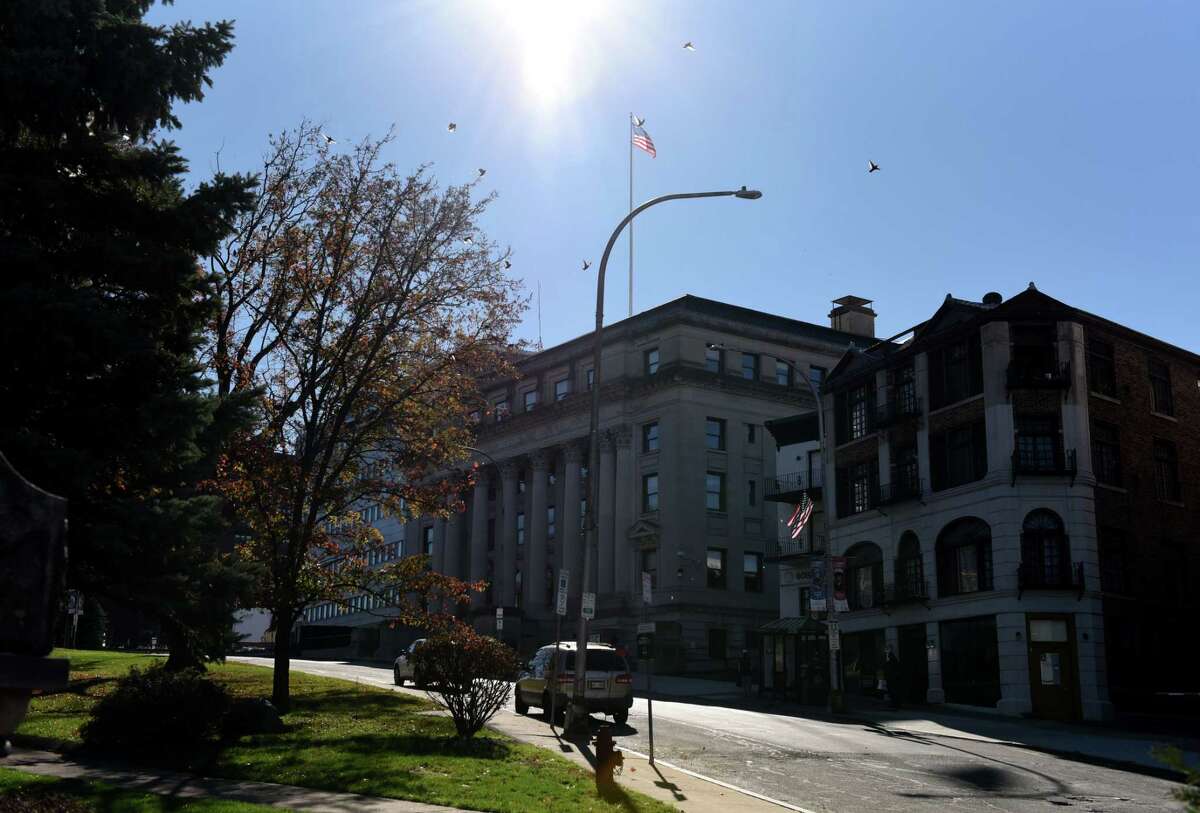 Schenectady County Court on Tuesday, Nov. 8, 2022, in Schenectady, N.Y.  The New York Bar Association is suing to raise pay for assigned attorneys who represent children in family court, as well as those whose clients who are low-income.