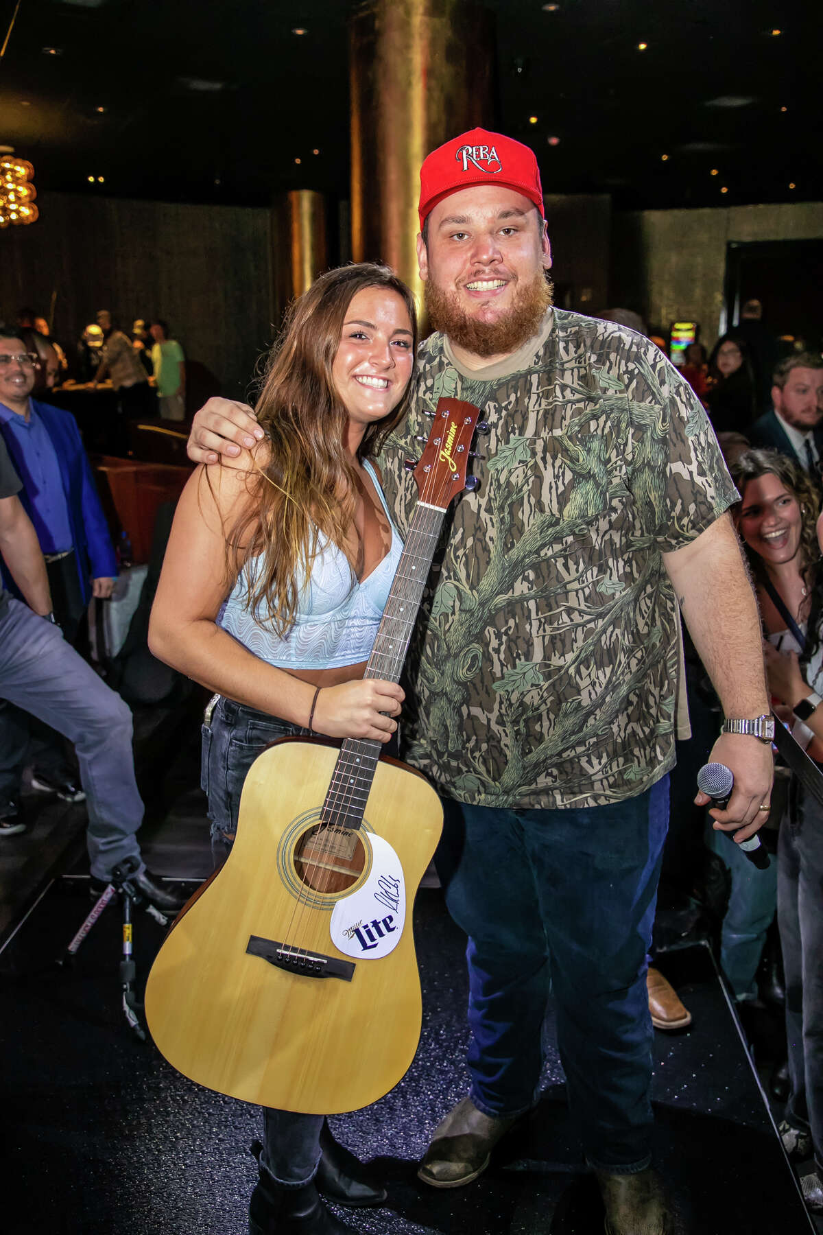 Luke Combs was inducted into Mohegan Sun Walk of Fame Friday