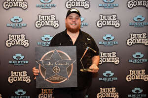Luke Combs was inducted into Mohegan Sun Walk of Fame Friday