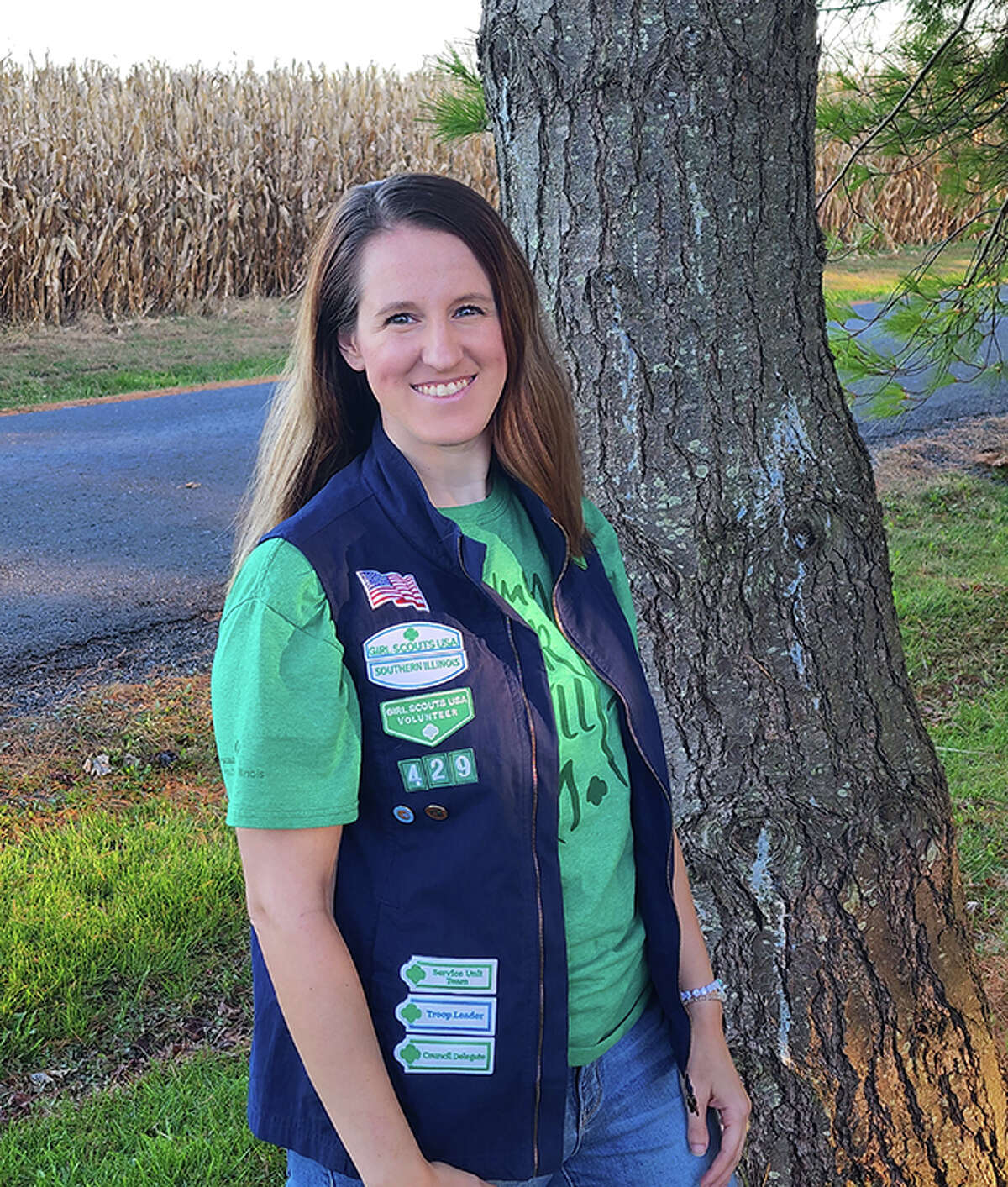 Courtney Bilyeu of Hamel is a frequent volunteer for the Girl Scouts, including having her own troop of third-grade Brownies and being a service unit manager.