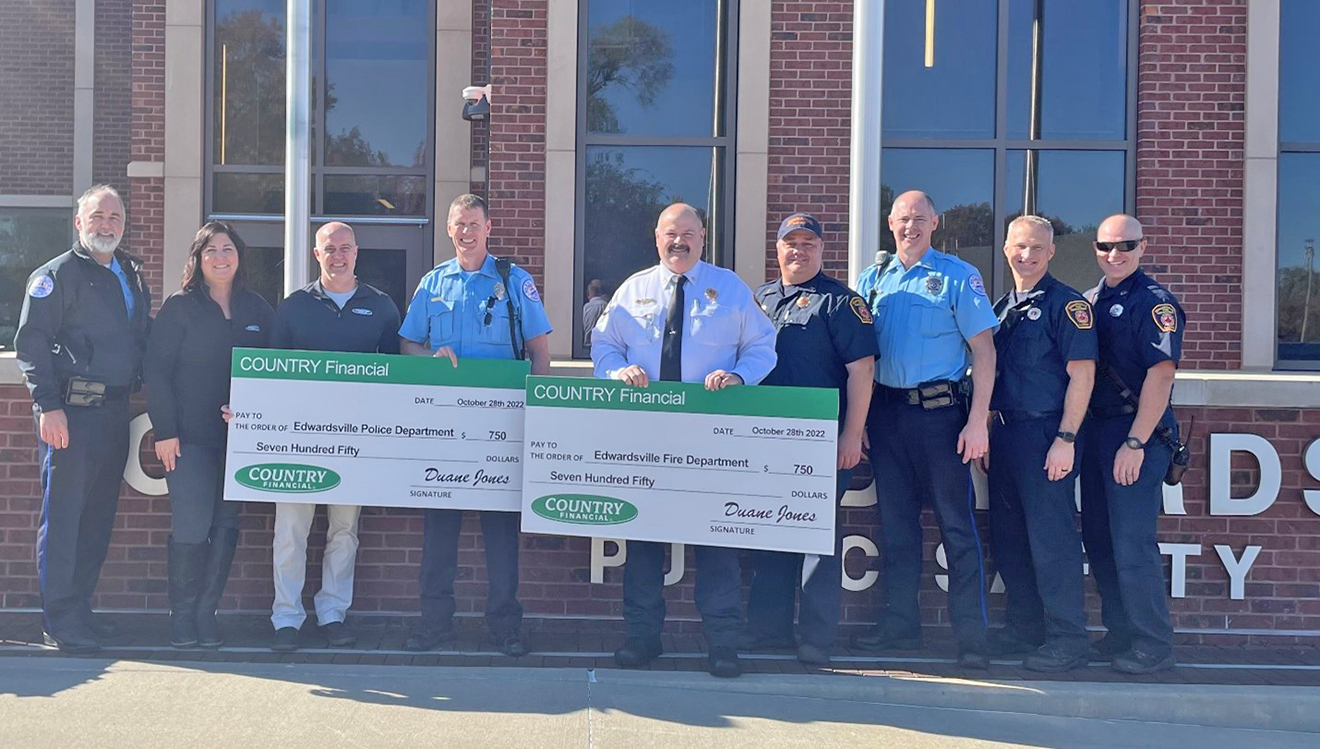 COUNTRY Financial supports Edwardsville fire and police departments