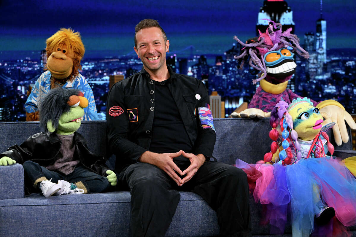 The Weirdos featuring Chris Martin of Coldplay during an interview on Friday, June 10, 2022.