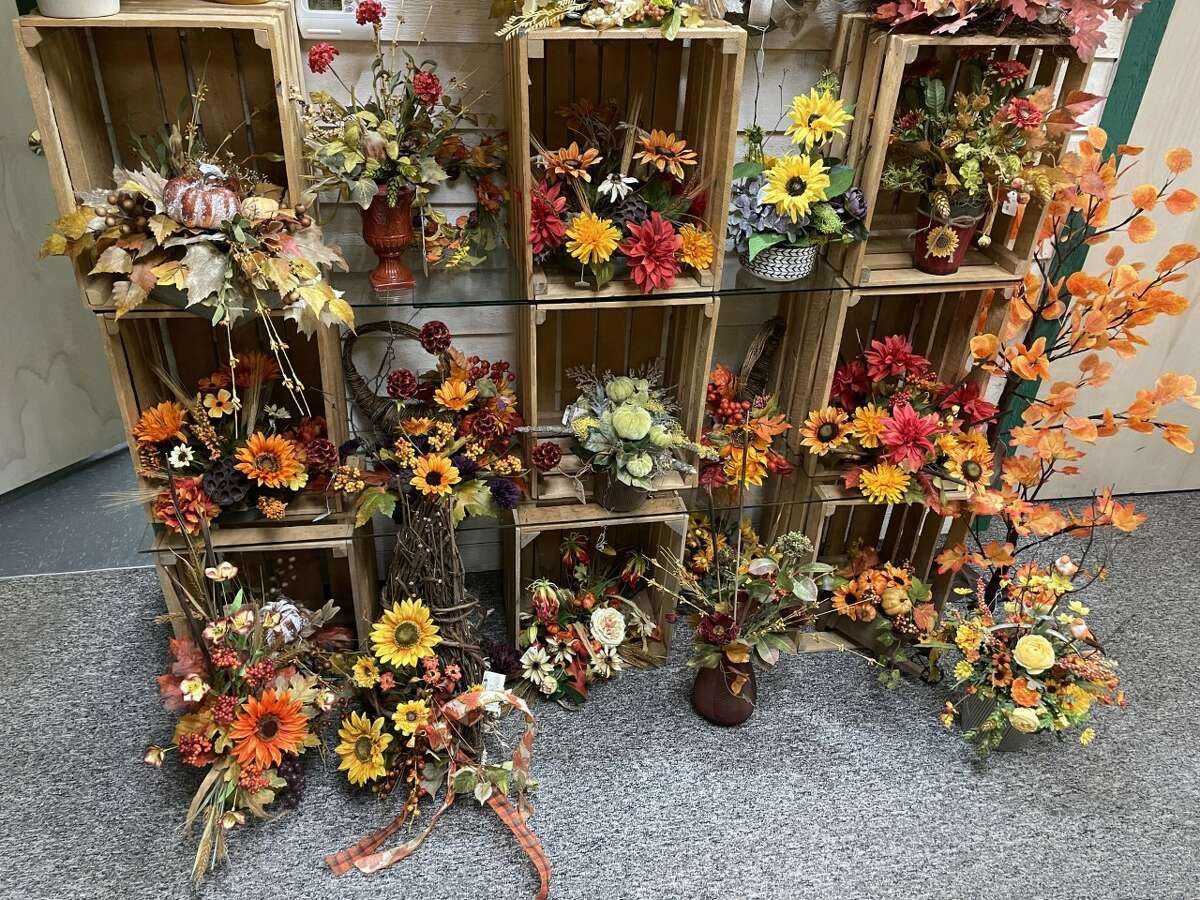 Patterson's Flowers Big Rapids has fall flowers on display