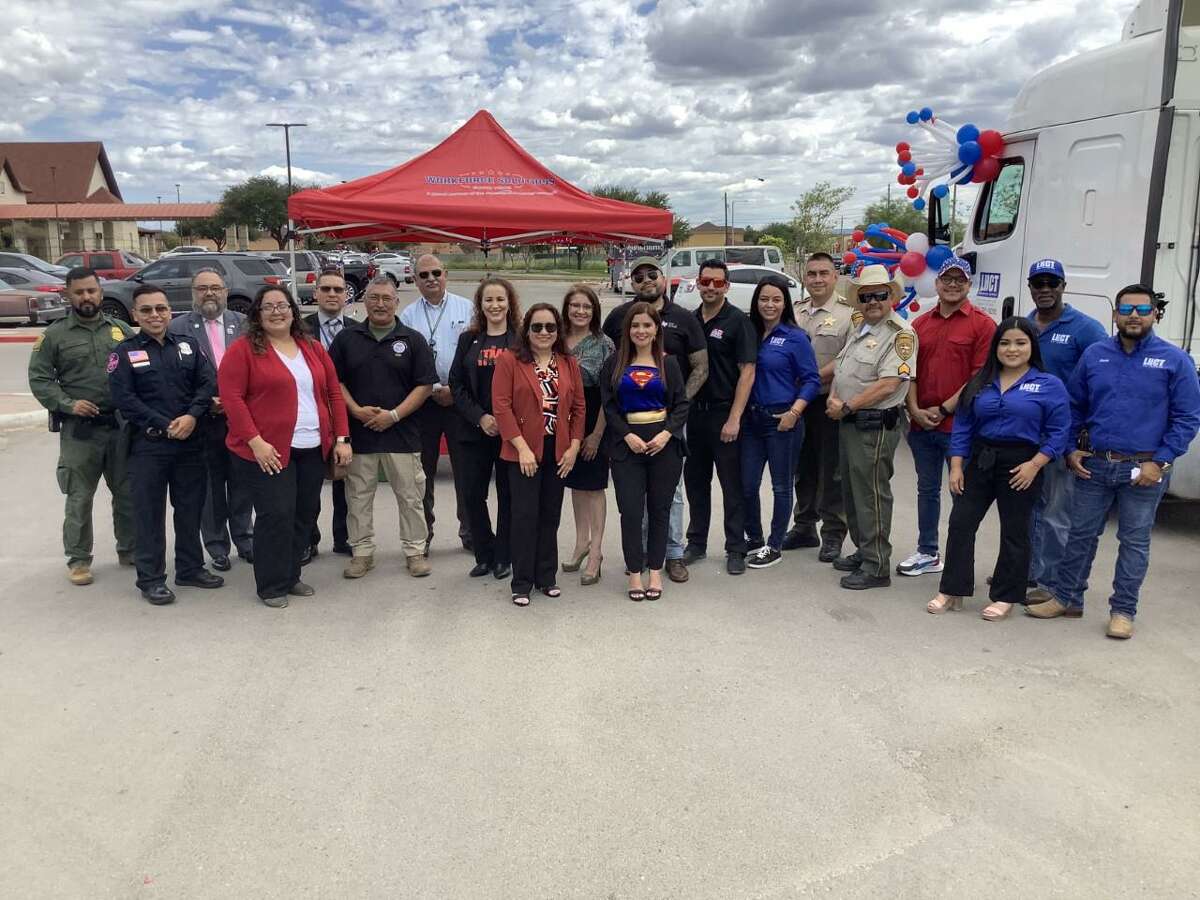 Employers representatives and staff from Workforce Solutions for South Texas participated in the kickoff of Hiring Red,White & You! pre-job fair activities on Oct. 5, 2022.