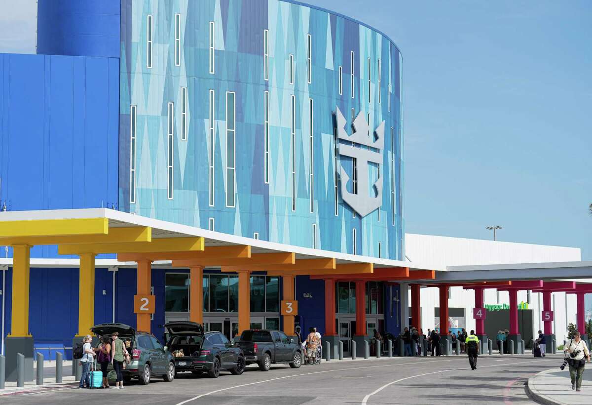 Royal Caribbean's new Galveston terminal, Terminal 10, is open for one of the cruise lines' largest cruise ships, the Allure of the Seas, Wednesday, Nov. 9, 2022, at Terminal 10 in Galveston.