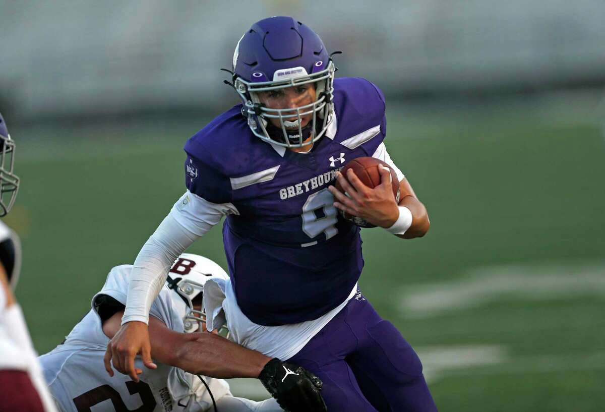 Quarterback Jaxon Baize led Boerne to a 10-0 record this season for the first time in Greyhounds history.