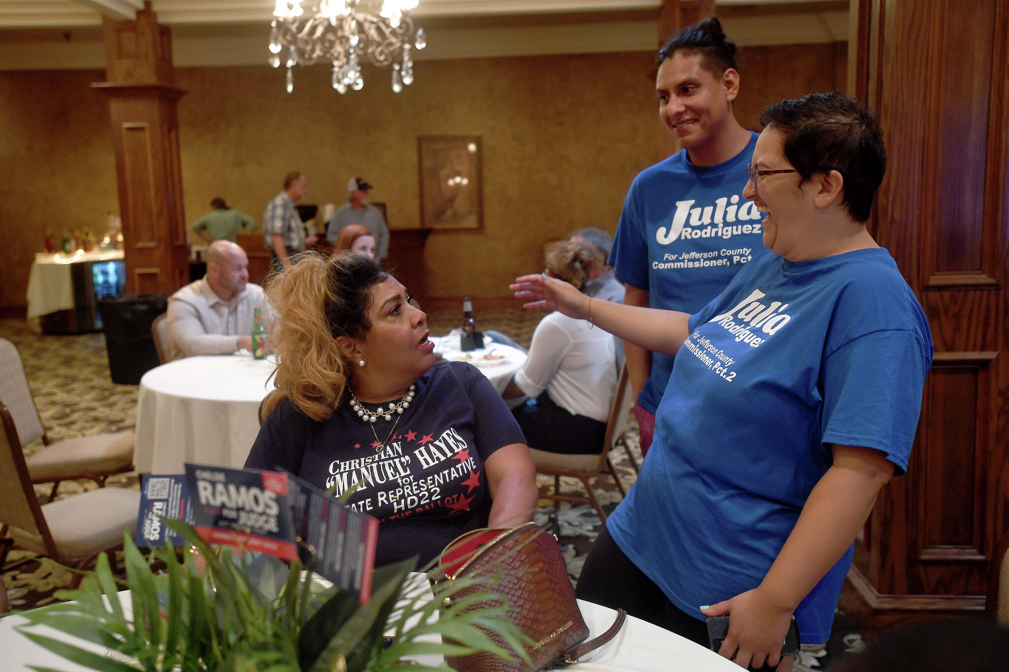 What was the scene at local Democratic watch parties