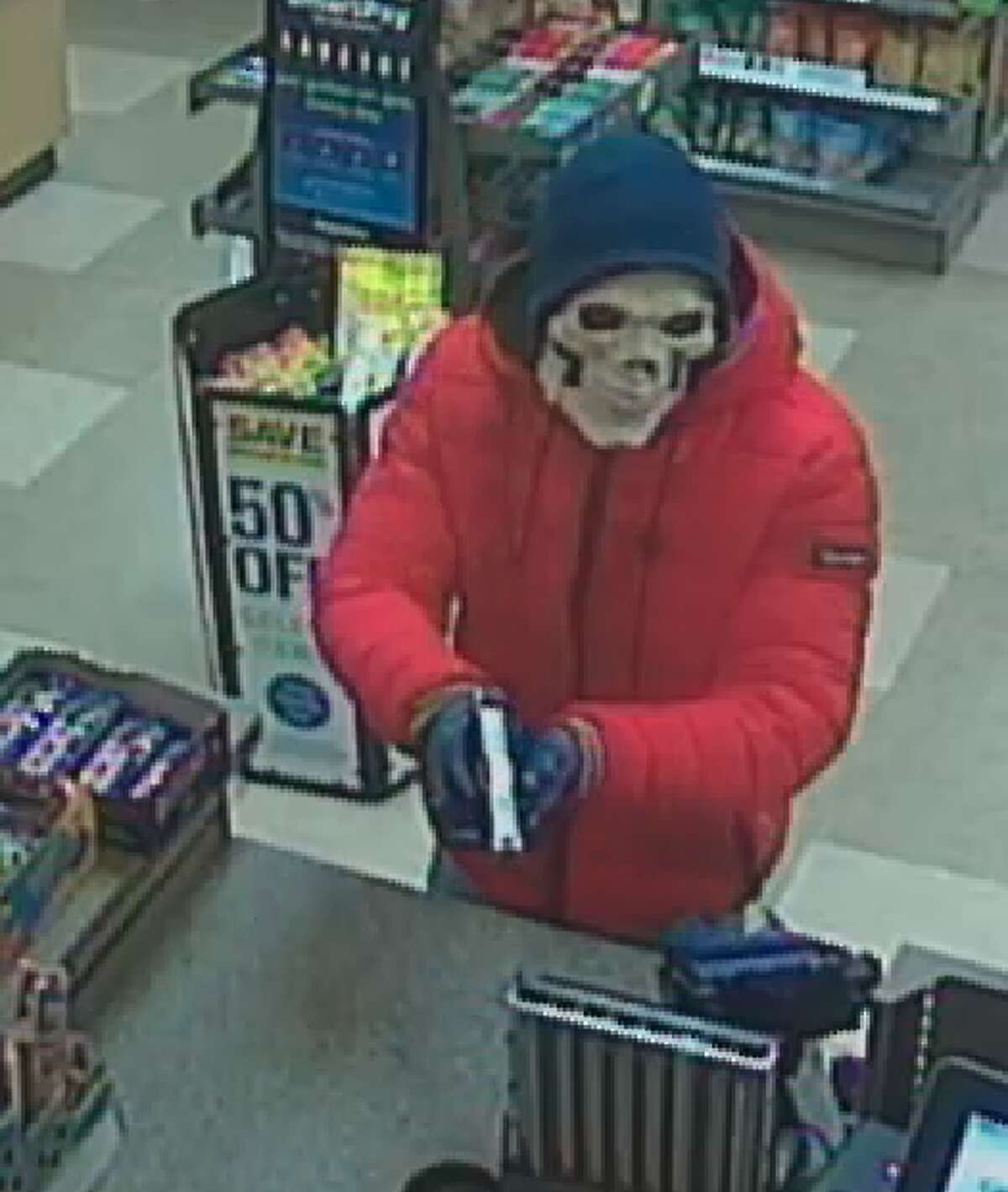 The Warren County Sheriff's Office is seeking public assistance as they try to locate the man who robbed a Cumberland farm in Queensbury on Wednesday.