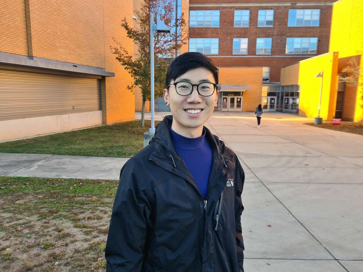Eric Lee showed up at the Troup School in New Haven on November 8 to vote.