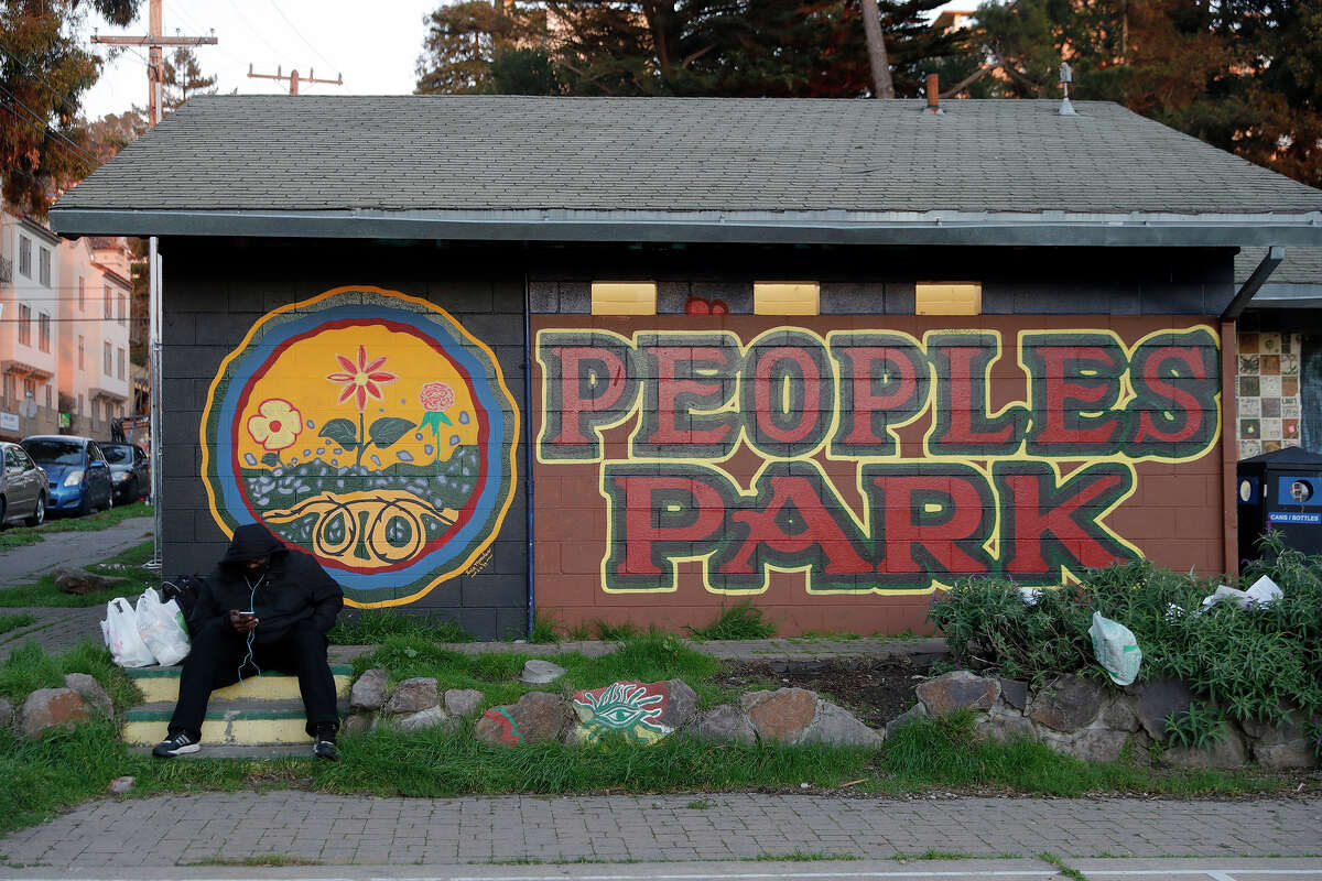 File Photo: A man hangs out at People's Park in Berkeley, Calif., on Tuesday, Feb. 2, 2021.