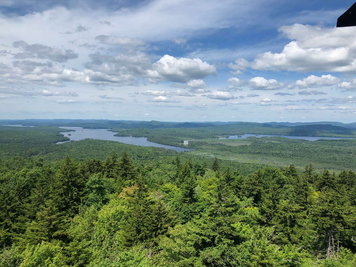 Little Tupper Lake in the Adirondacks can be seen from the Buck Mountain in Hamilton County. 