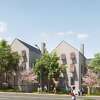 A rendition of the what Burtis Avenue and Cherry Street will look like after newly approved 26-unit project is built. 