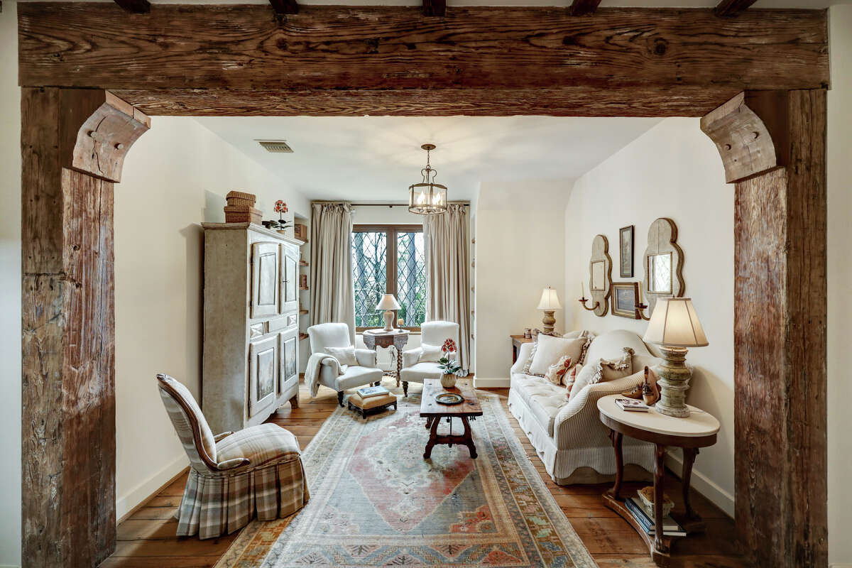 One of the two second floor sitting rooms.