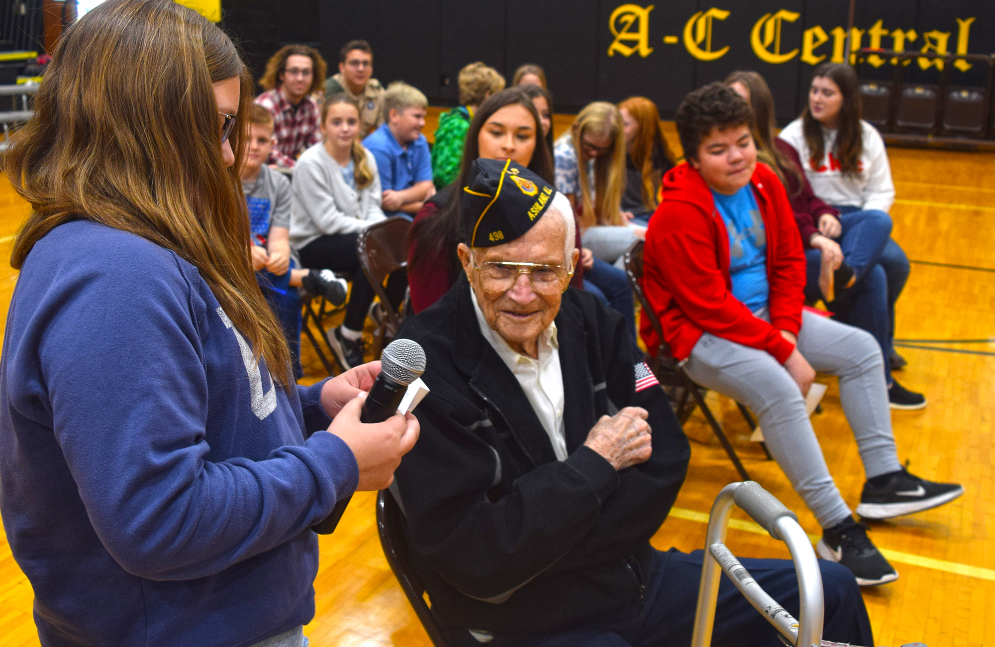 World War II veteran, 98, honored at A-C Central ceremony | Journal-Courier