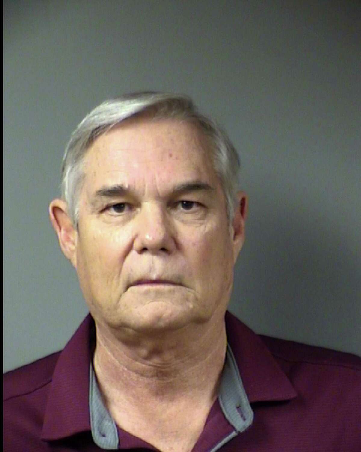 San Antonio District 10 City Councilman Clayton Perry is seen in a Nov. 10 booking photo provided by the Bexar County Sheriff’s Office. Perry, 67, was arrested after he was accused of fleeing a crash he caused Nov. 6 on the Northeast Side. He has been charged with driving while intoxicated and failure to stop and give information.
