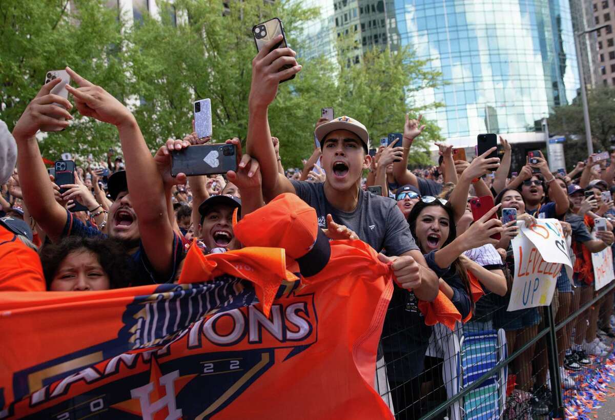 One reader isn’t celebrating the Houston Astros’ World Series win. Houston Astros fans watch the 2022 World Series Championship Parade Monday, Nov. 7, 2022, in downtown Houston.