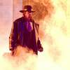 The Undertaker makes his way to the ring for his match with Shawn Michaels at "WrestleMania 25" at the Reliant Stadium on April 5, 2009 in Houston, Texas.