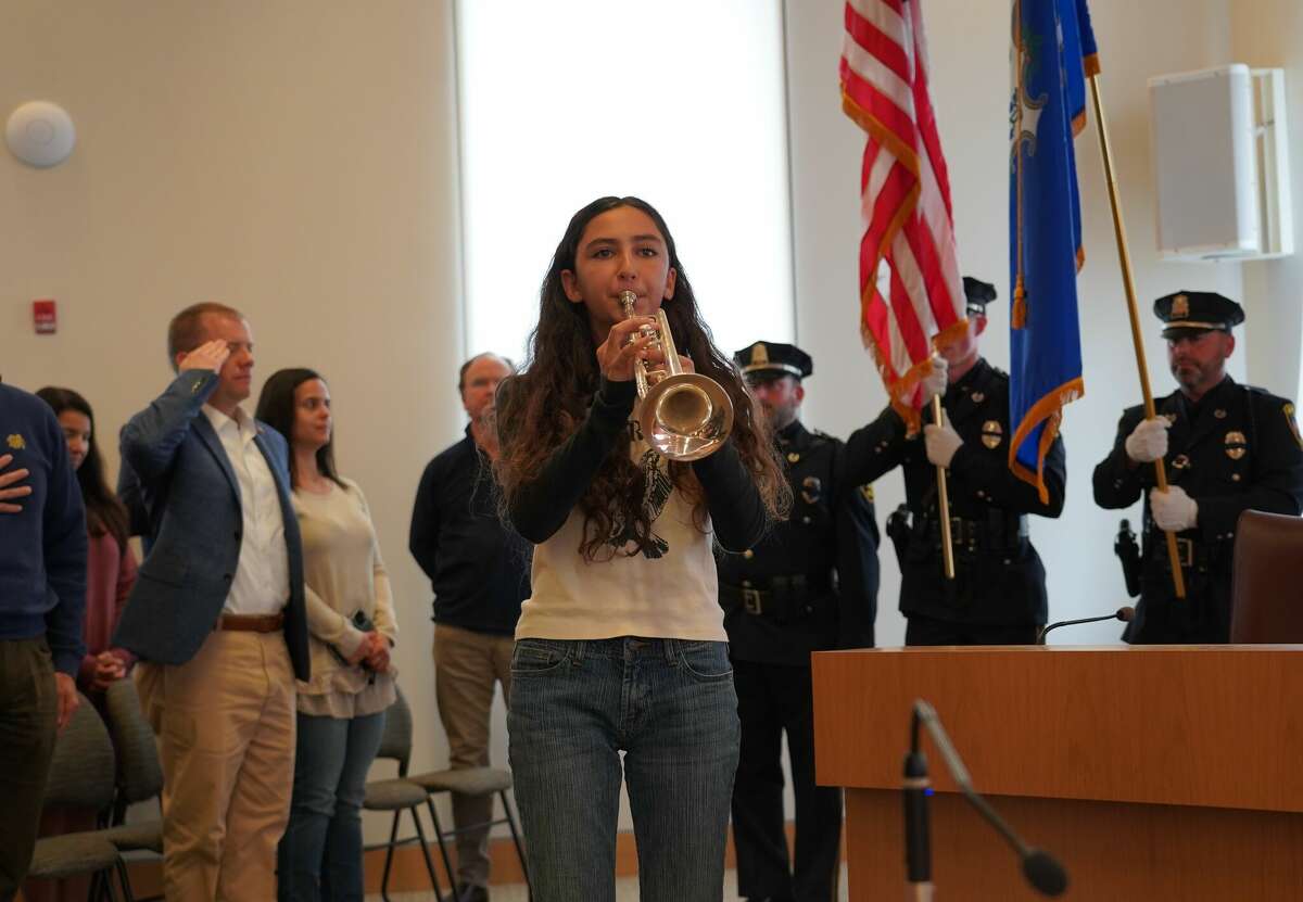 Veterans Day in New Canaan Town Hall.