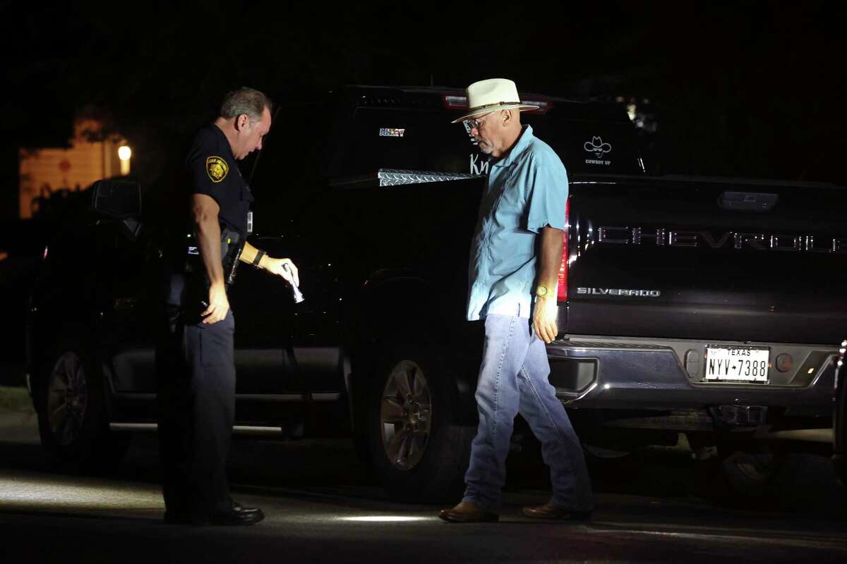 Officer William Kasberg of the San Antonio Police Department’s DWI unit gives a field sobriety test to a motorist he had stopped on suspicion of driving while intoxicated. The man failed the test and was taken into custody. “There is a big culture that involves alcohol,” Kasberg said. 