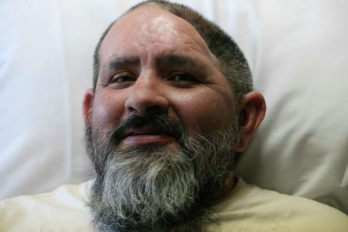 Joe Angel Garcia, 43, suffered severe brain, spinal and other injuries after a drunken driver drove a three-ton Lincoln Navigator into his motorcycle on Sept. 19, 2021. Doctors had to remove a piece of his skull to relieve pressure on his brain. “He’s not the same Joe and never will be,” said his wife, Elizabeth Guajardo.