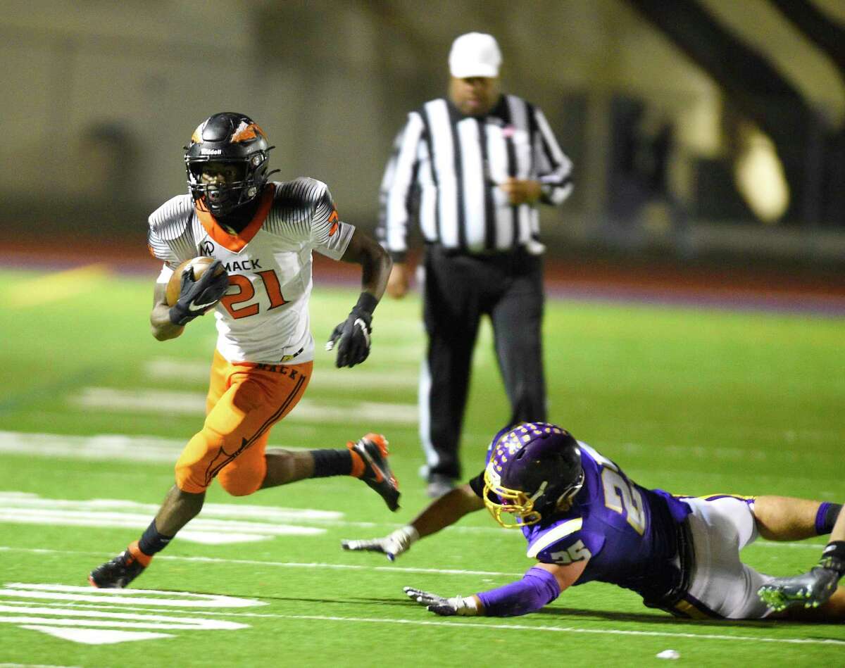 McClymonds running back Jaivian Thomas ran for 297 yards and four TDs on 25 carries in a 41-6 win over Oakland Tech.